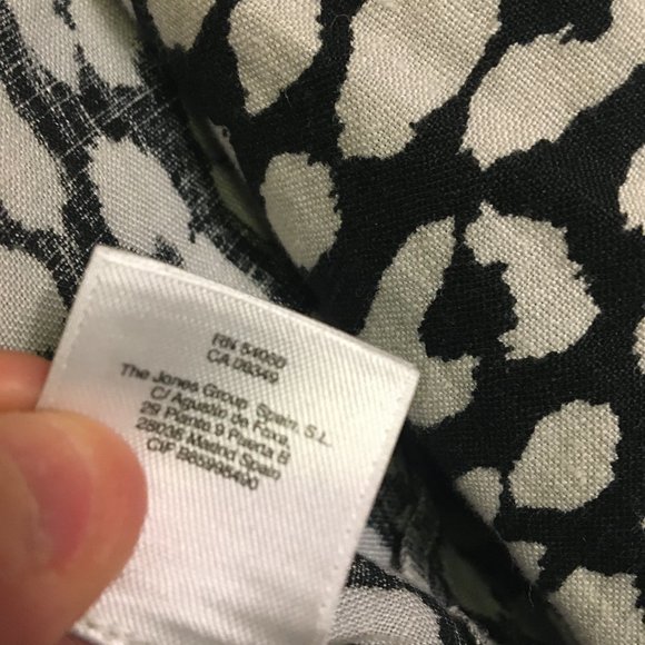 Jones New York Sport Woman Leopard Print Linen Tunic Top L - Picture 8 of 9